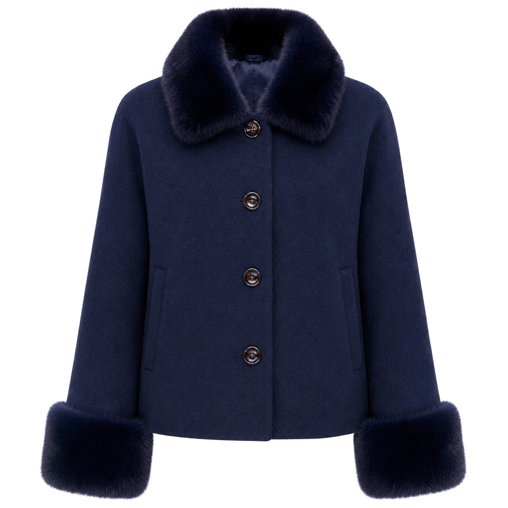 Loro Piana Capolavoro Short Coat in Blue