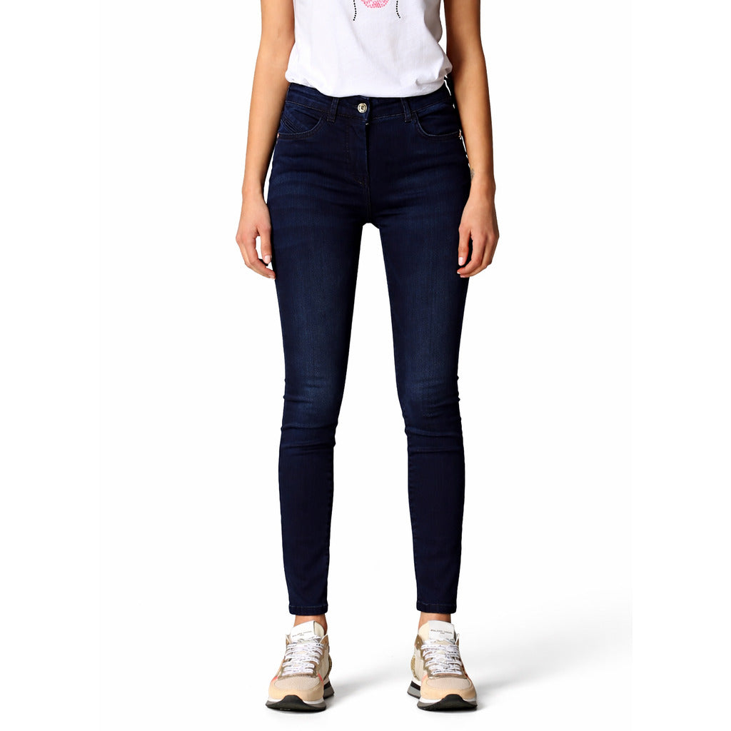 Patrizia Pepe Skinny Jeans in Dark Blue Stretch Denim