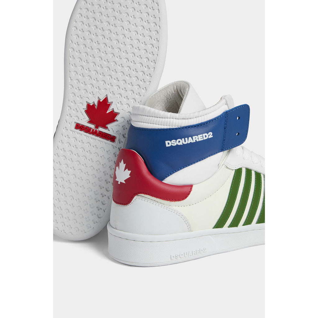dsquared2 2°choice - high boxer sneakers in white, alternate view