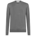 Sweater Grey Merino Wool Girocollo