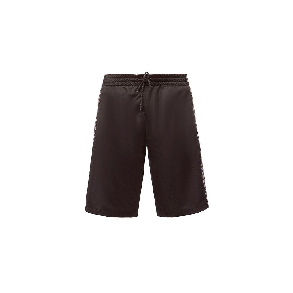 Bikkembergs – C111880_M4109-C74 Technical Shorts – front flat product view with drawstring waistband