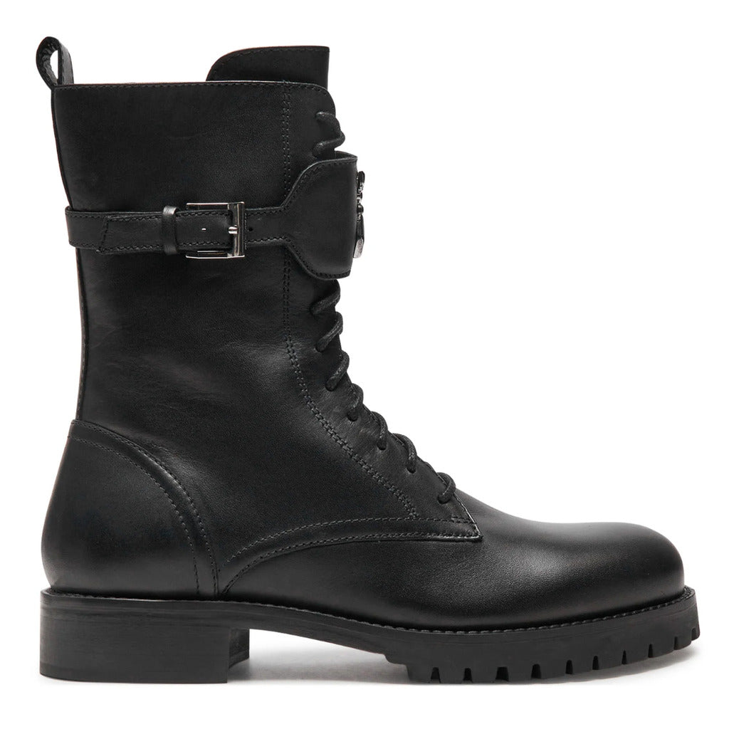 Patrizia Pepe Black Calfskin Ankle Boots