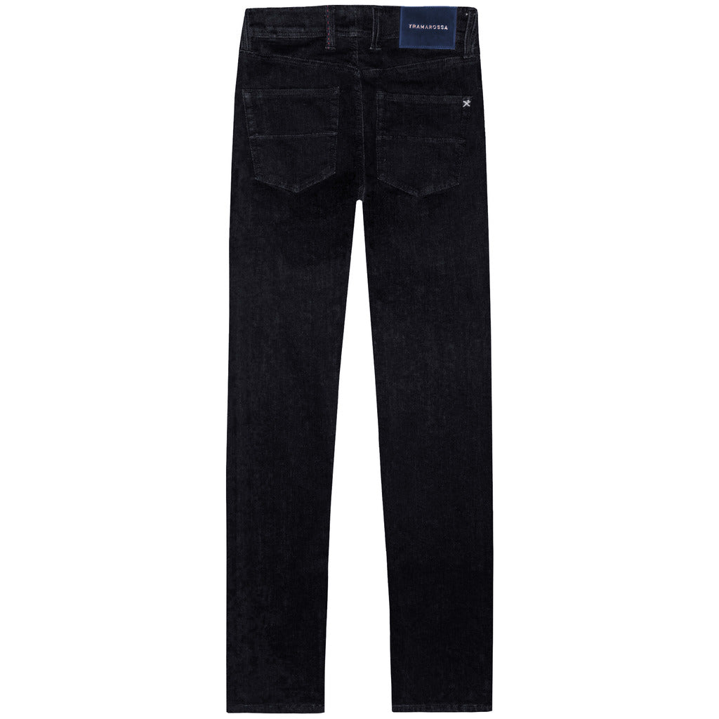 Tramarossa – Michelangelo Zip SS 1Day Jeans in Black – back flat packshot
