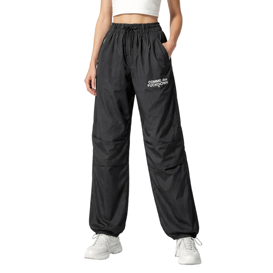 Comme Des Fuckdown Parachute Pants in Black