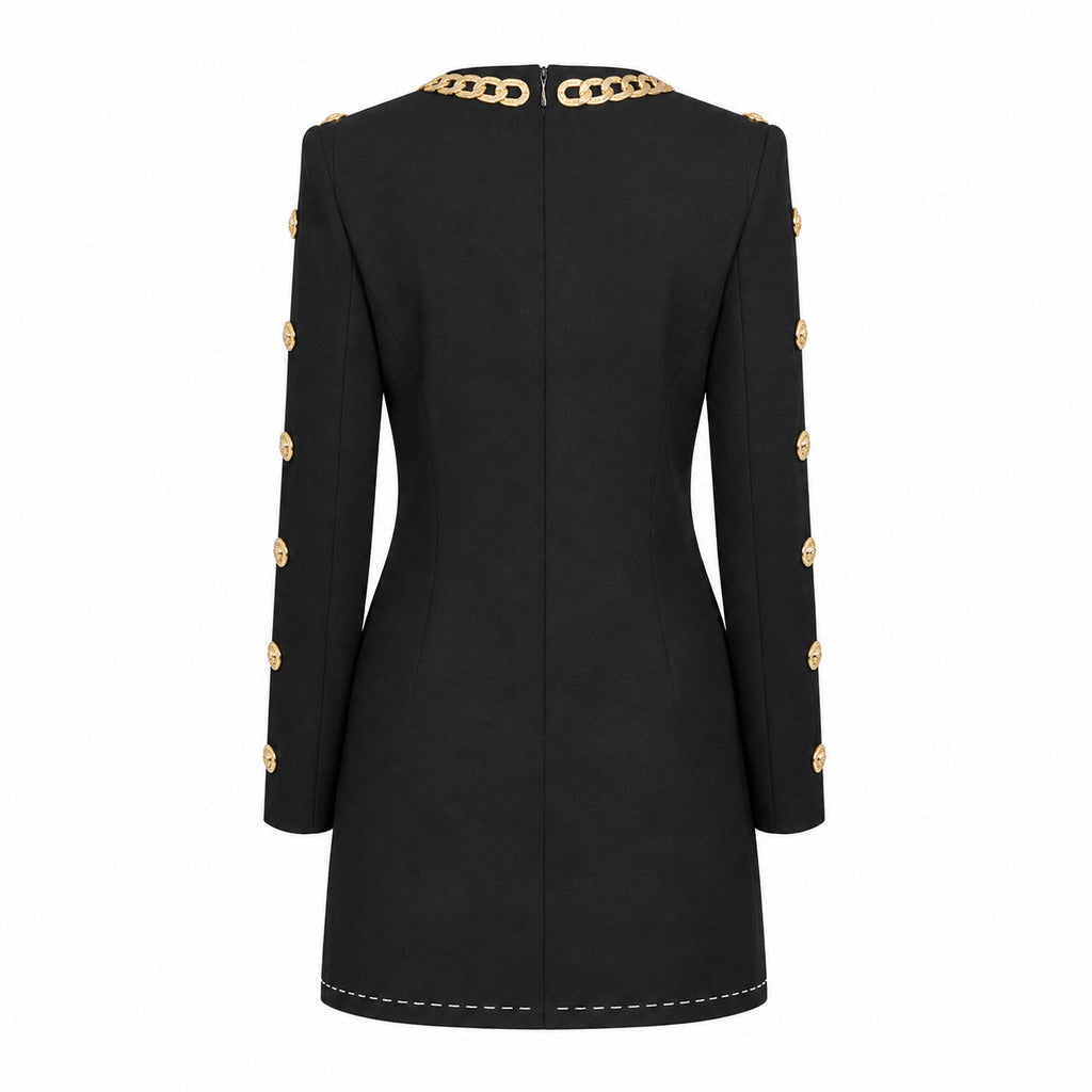 dolce & gabbana - Abito con dettagli oro