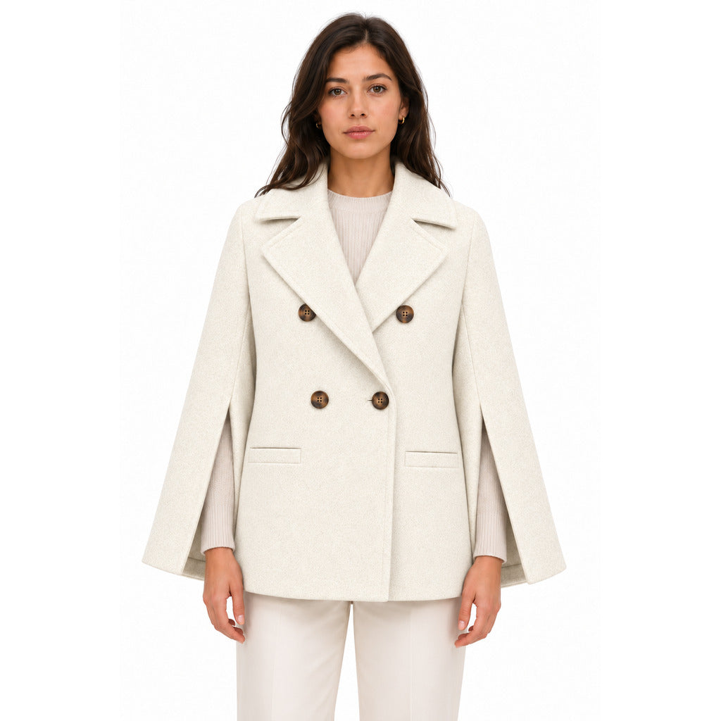 loro piana tessuto - peacoat doppiopetto taglio kimono