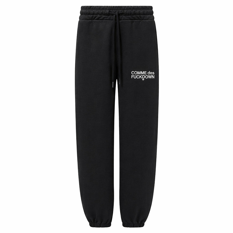 Comme Des Fuckdown Cotton Pants in Black
