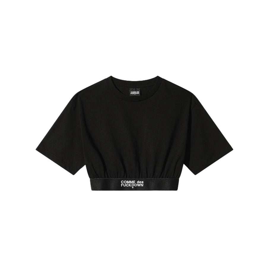 Comme Des Fuckdown Logo Elastic T-Shirt