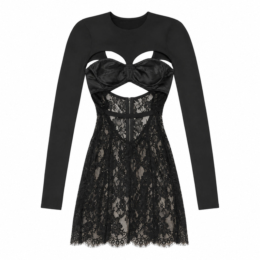 dolce & gabbana - Abito con pizzo floreale