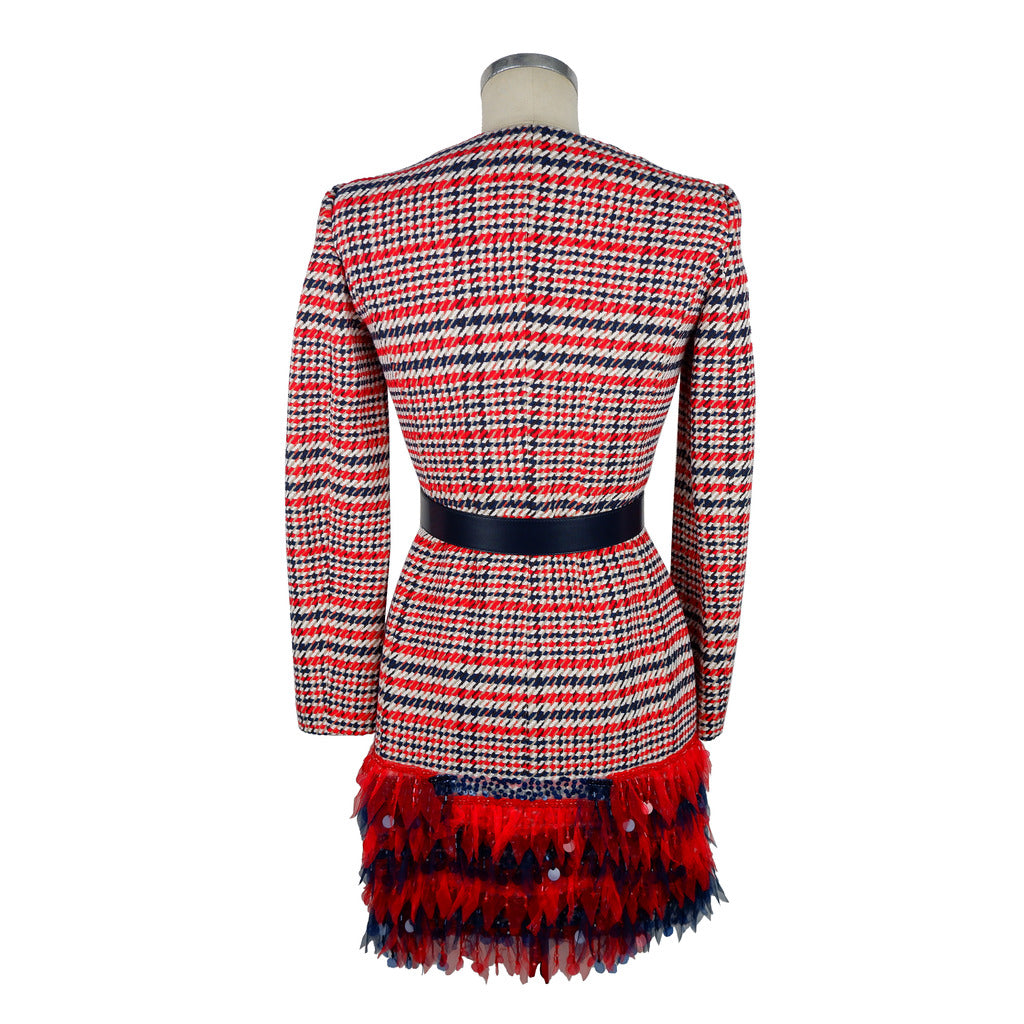 Elisabetta Franchi AB920 red dress, alternate view