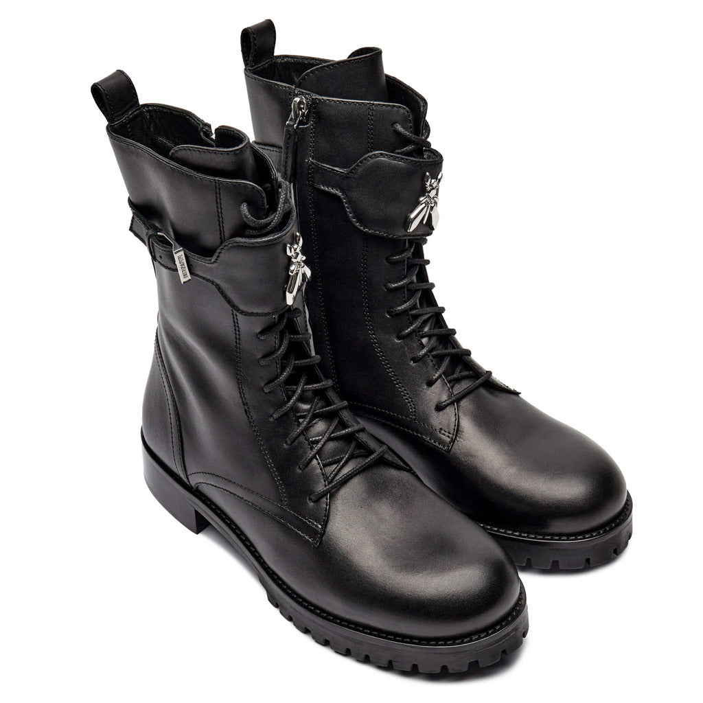 Patrizia Pepe Black Calfskin Ankle Boots