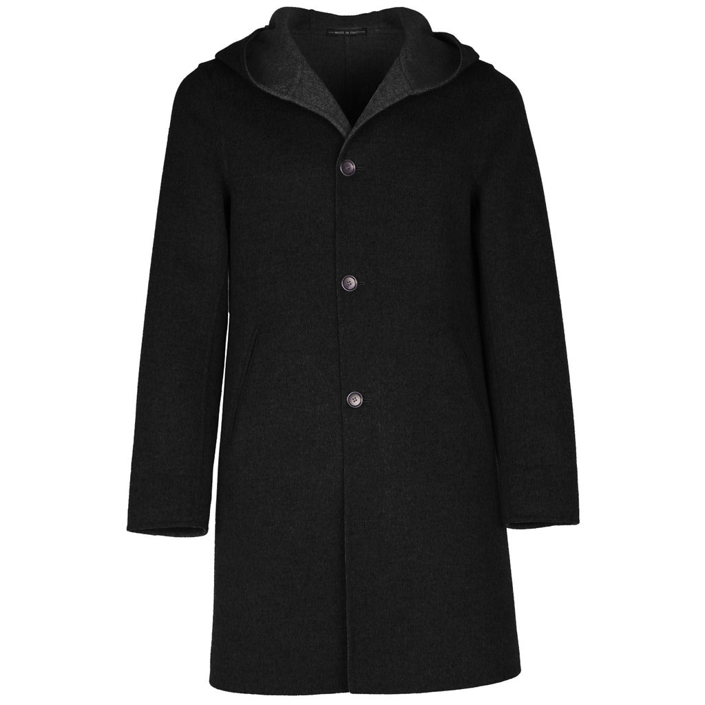 Loro Piana Tessuto – Fabric Capolavoro Parka – front view of black coat
