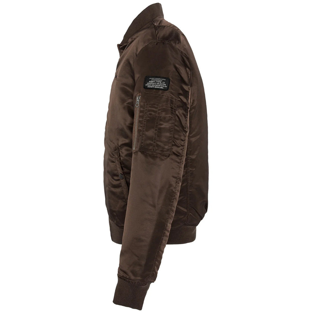schott nyc - airforce jacket marrone