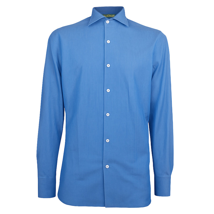 Loro Piana Tessuto Long-Sleeve Shirt in Light Blue