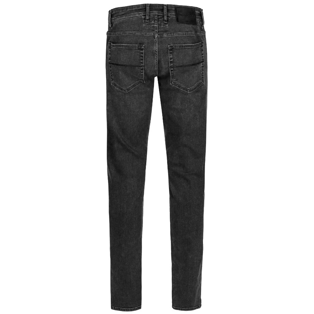 Tramarossa – Michelangelo Carbon Used R-Elax Jeans – Rear view showing two back pockets
