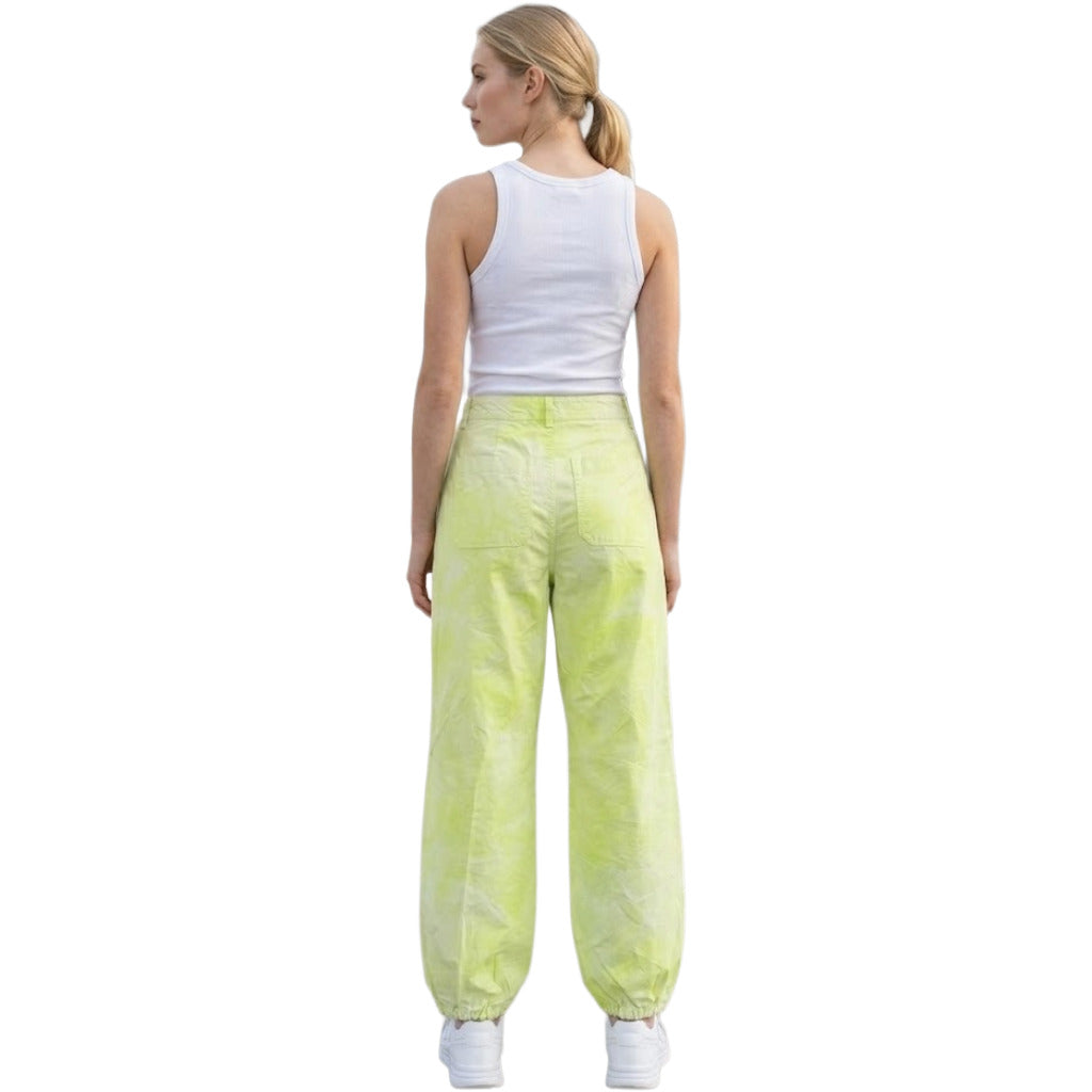 Pinko Marsiglia Cotton Pants in Yellow
