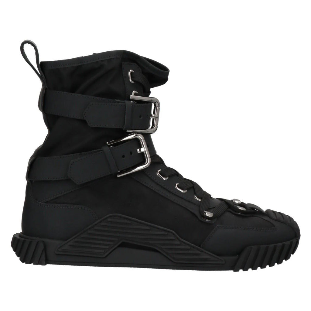 Dolce & Gabbana Nylon and Rubber High-Top Sneakers