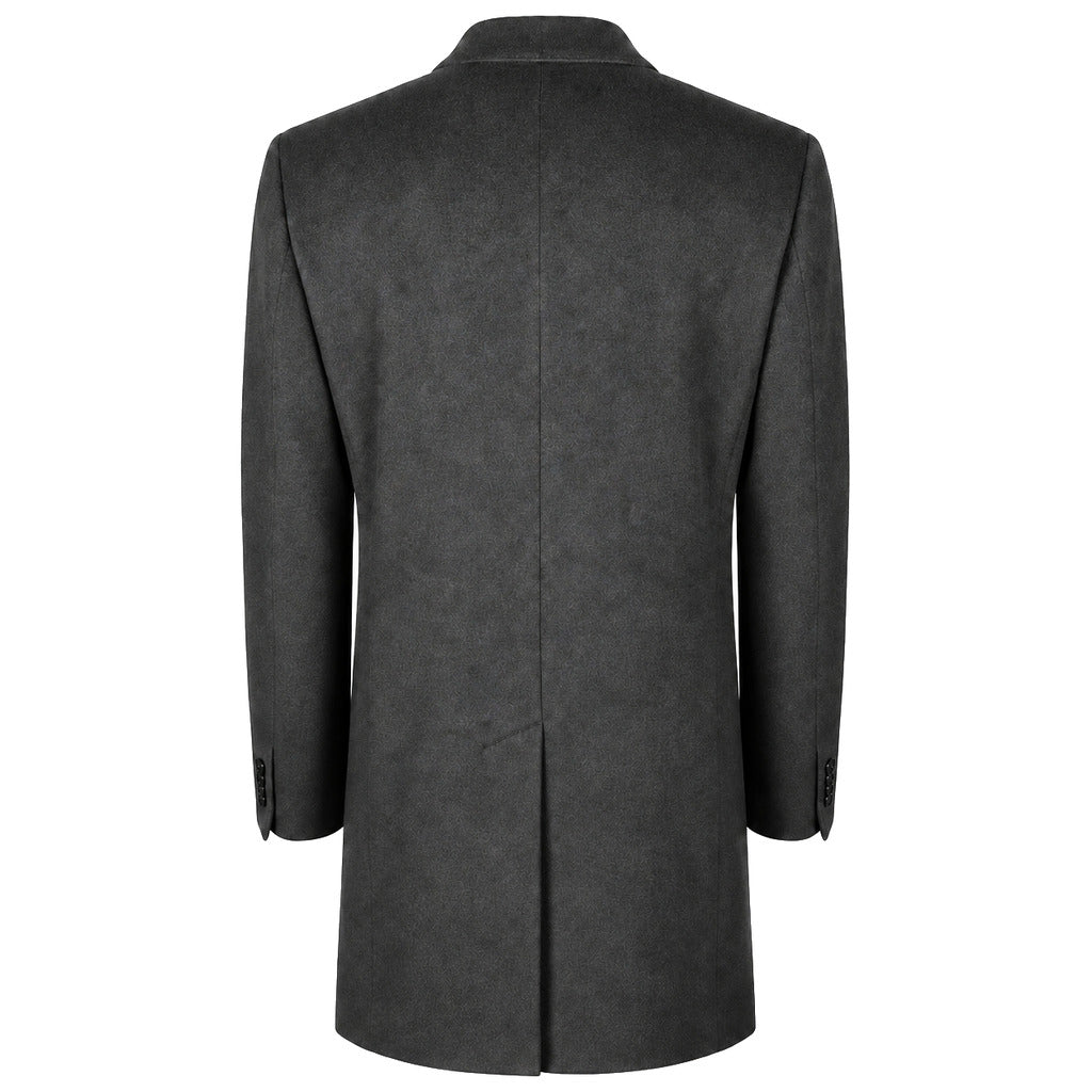 Loro Piana Tessuto – Capolavoro Coat – dark gray back view