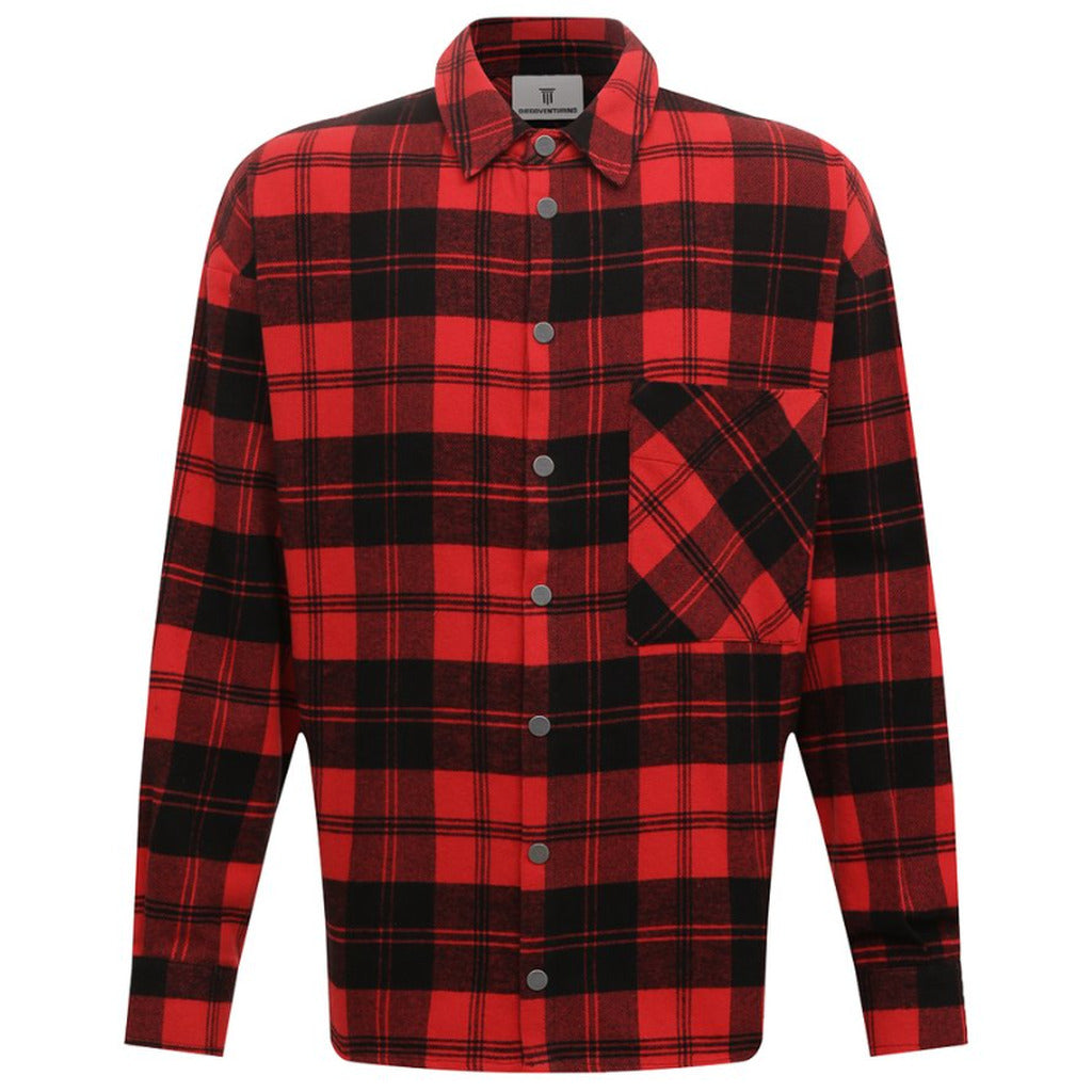 Diego Venturino – Red and Black Tartan Jacket – front packshot with chest pocket