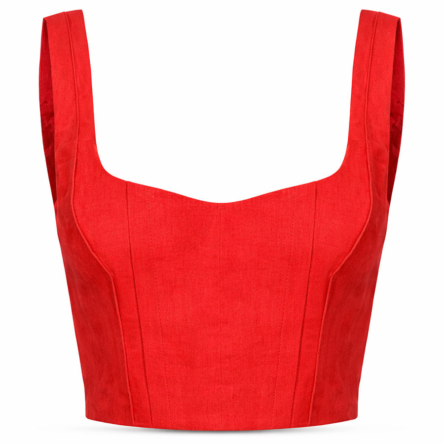 pinko - titone top rosso