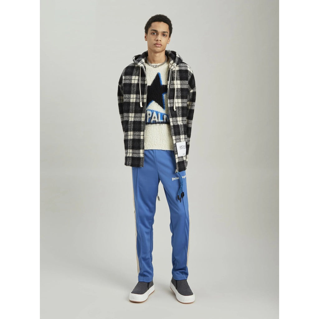 palm angels - archive check black sweatshirt, alternate angle