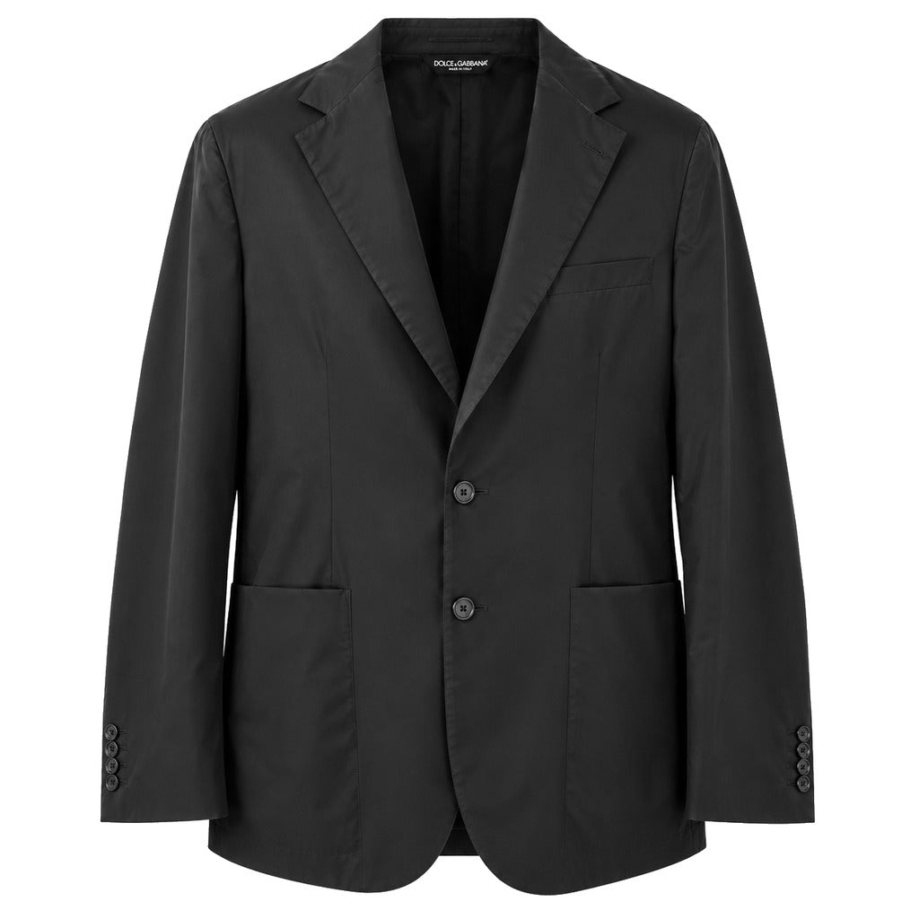 Dolce & Gabbana – black lightweight formal jacket – front view with lapels and buttons