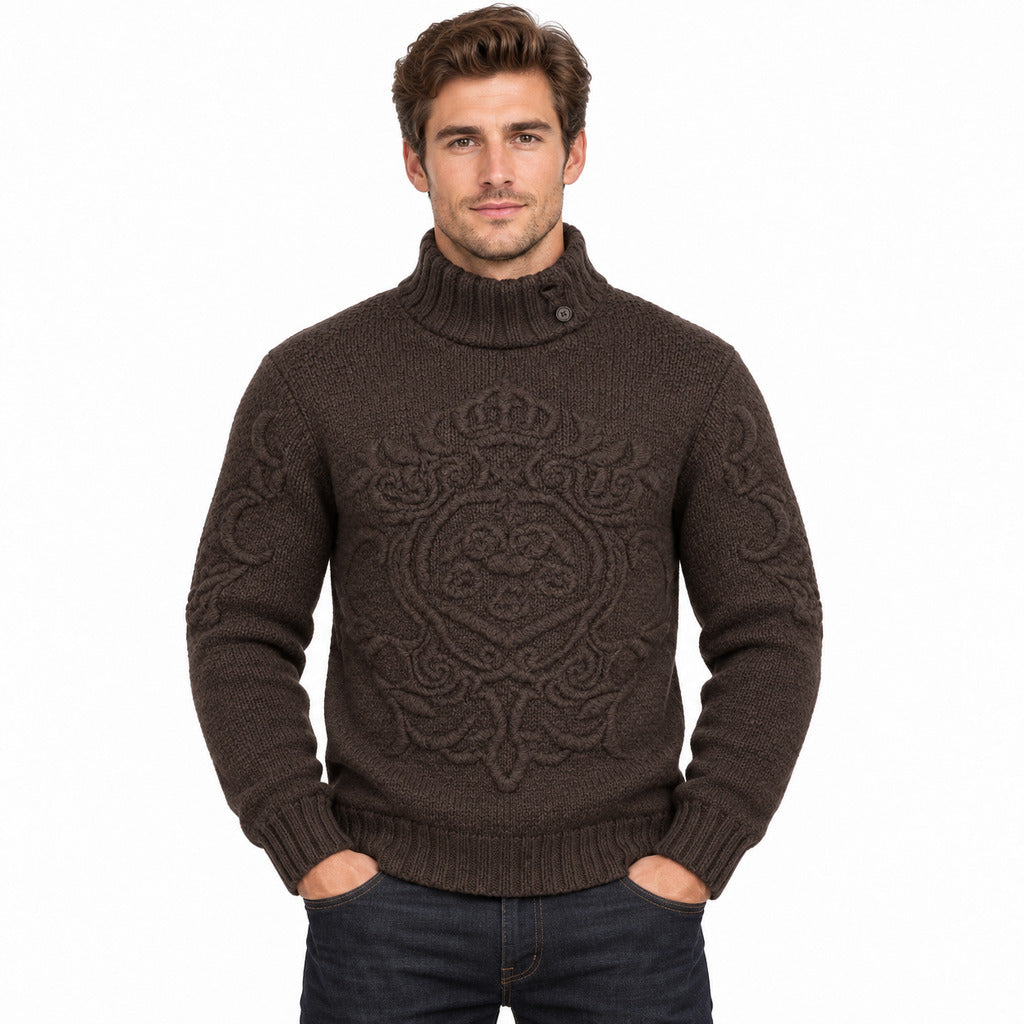 dolce & gabbana - maglione logo in rilievo
