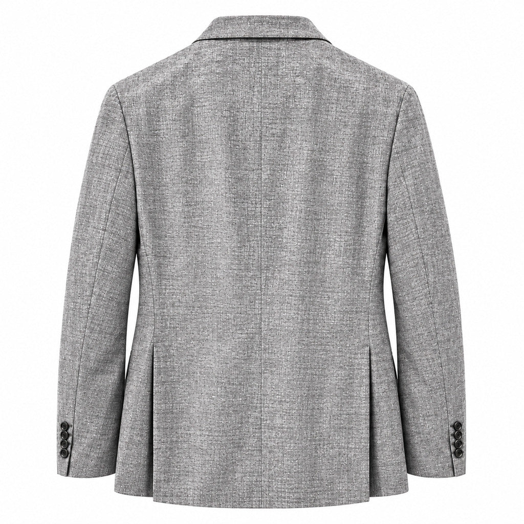 Hogan – Cotton Formal Jacket – grey flat packshot from the back