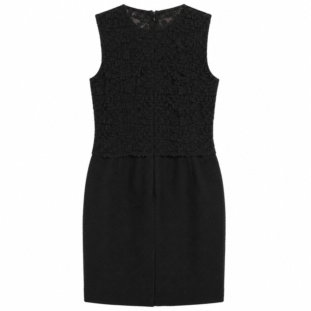 Dolce & Gabbana – black lace mini dress – back view with central zipper