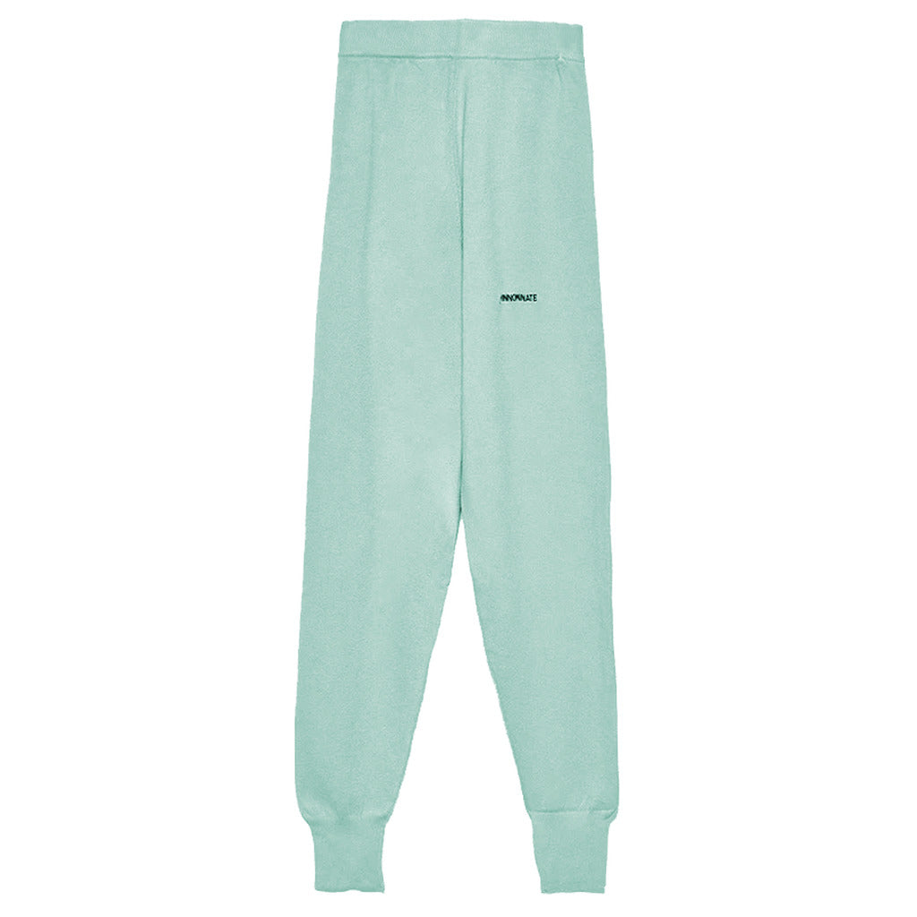 hinnominate - pantalone maglia menta green trousers, main view