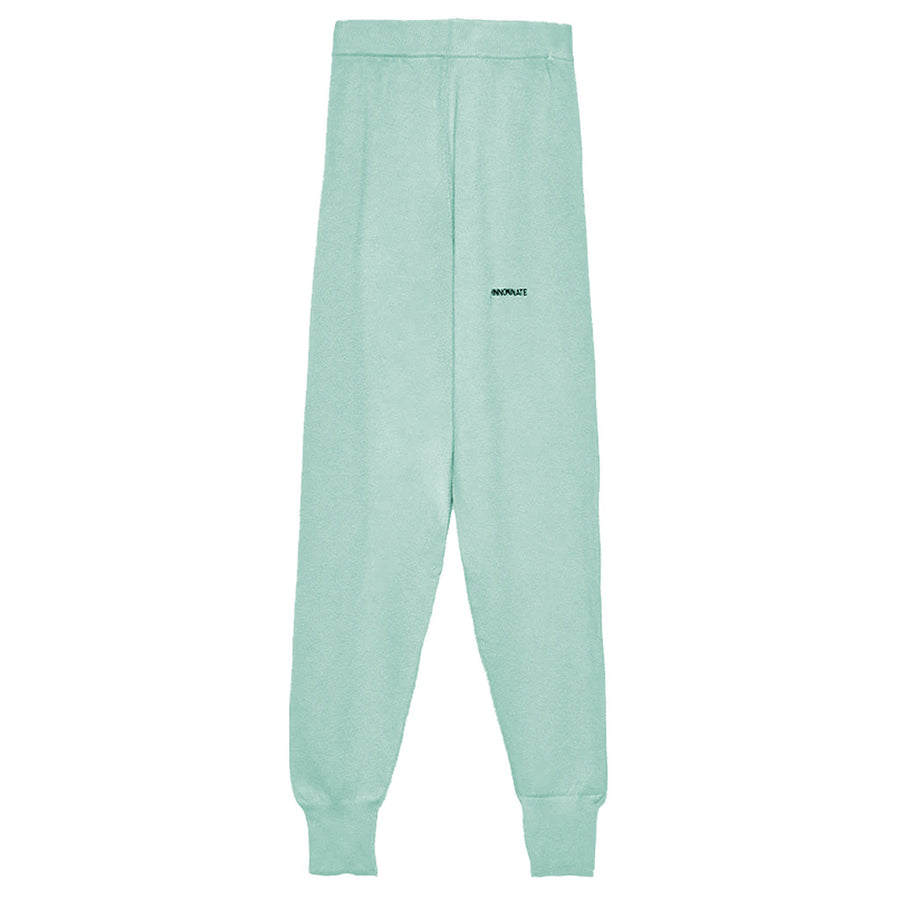 hinnominate - pantalone maglia menta green trousers, main view
