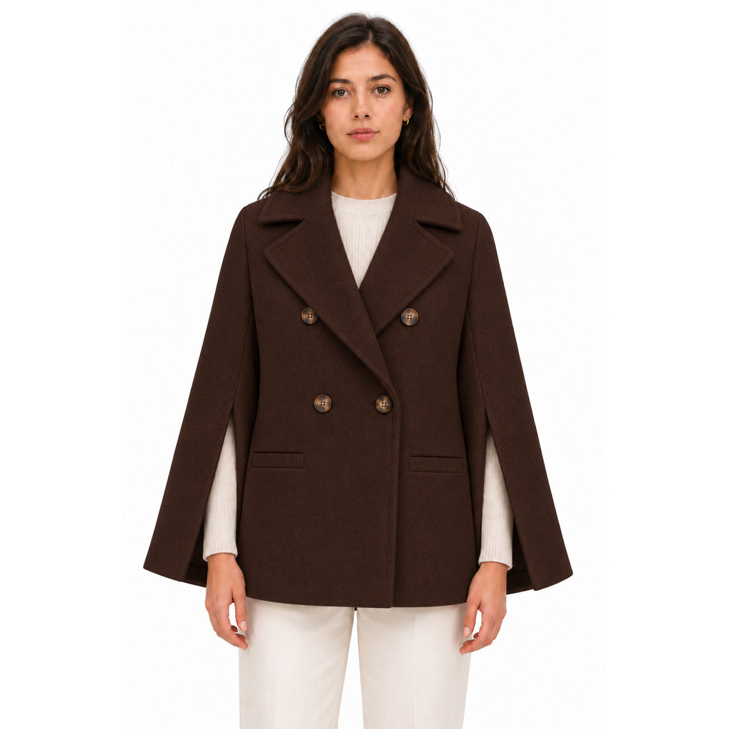 loro piana tessuto - peacoat doppiopetto taglio kimono