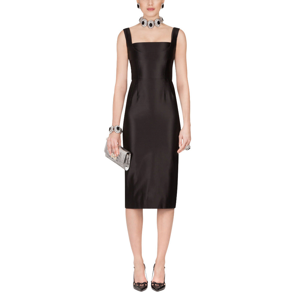 dolce & gabbana - abito nero con spalline