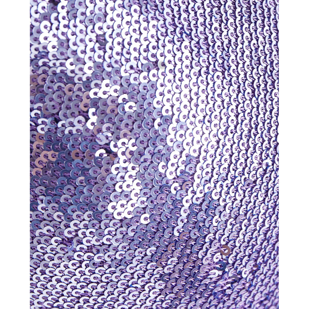 The Attico Long Purple Sequin Dress