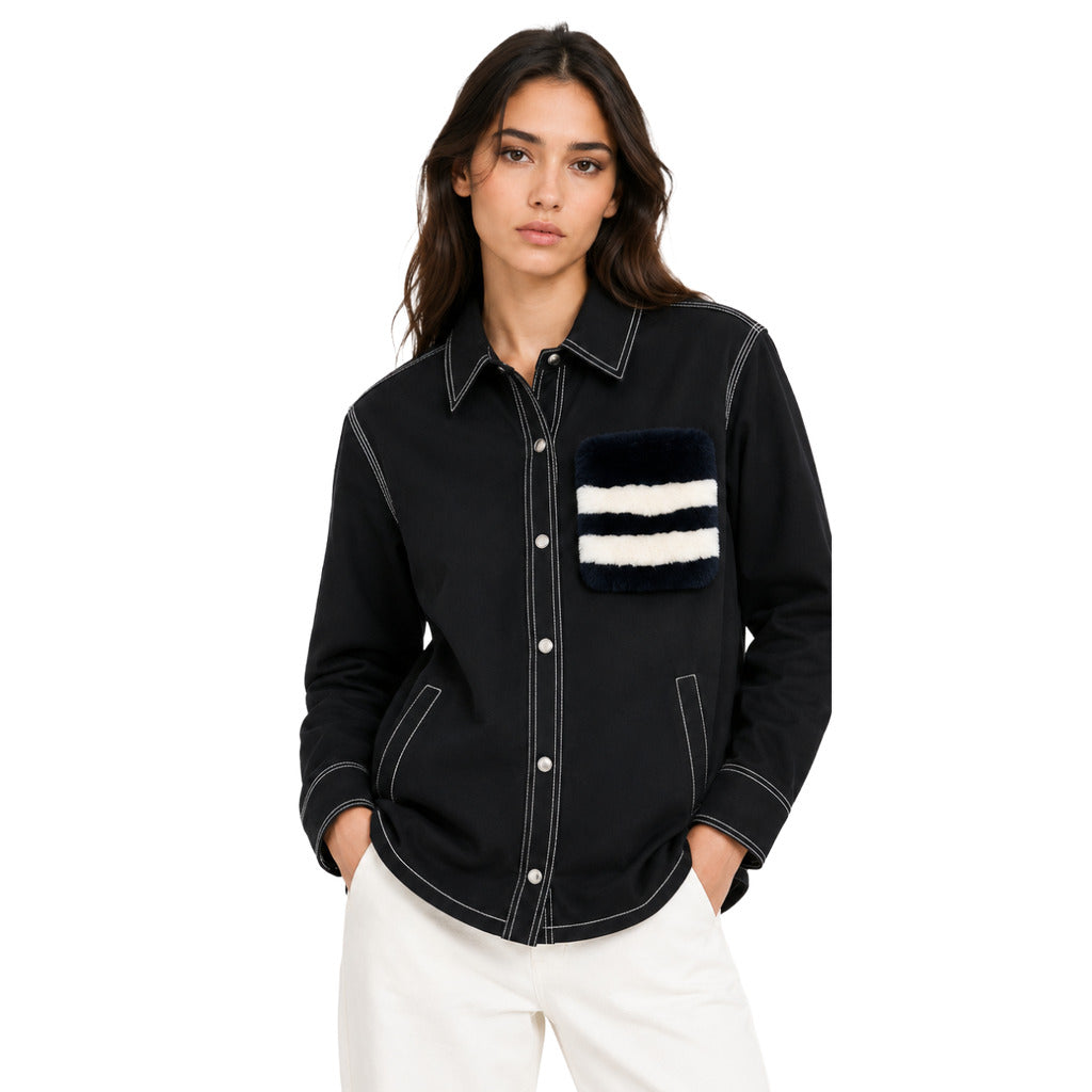 Moose Knuckles Shirt with Fur Chest Pocket
