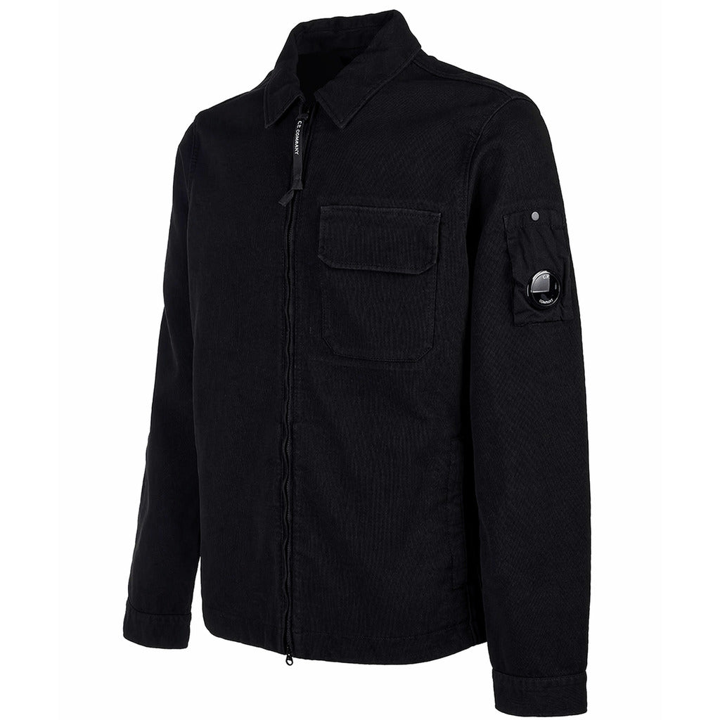 C.P. Company Double Weave Nylon Bomber Jacket in Black