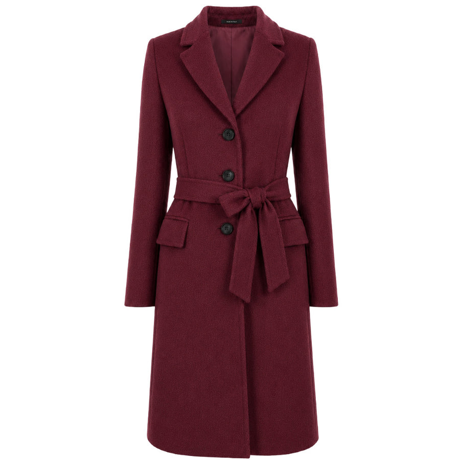 Loro Piana Tessuto – Capolavoro burgundy wool coat – image 1