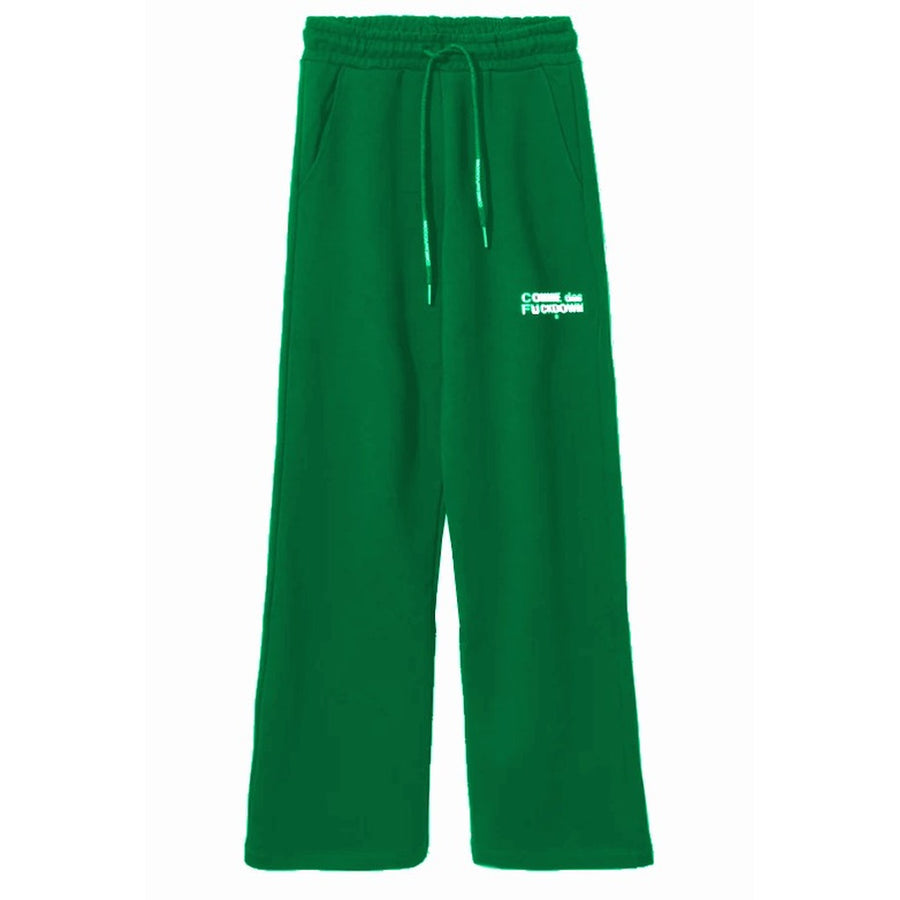 Comme des Fuckdown green sweatpants, main product view