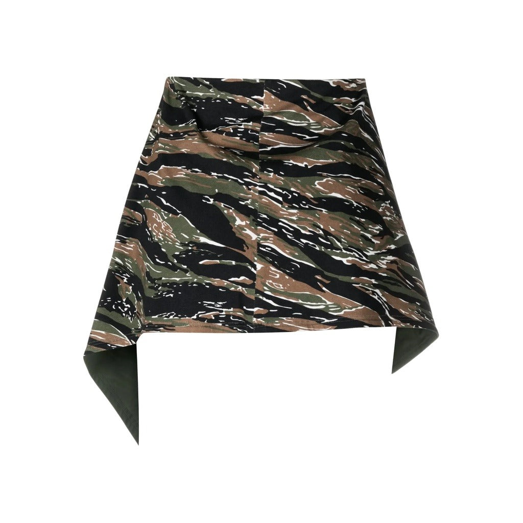 The Attico Camouflage Wrap Mini Skirt