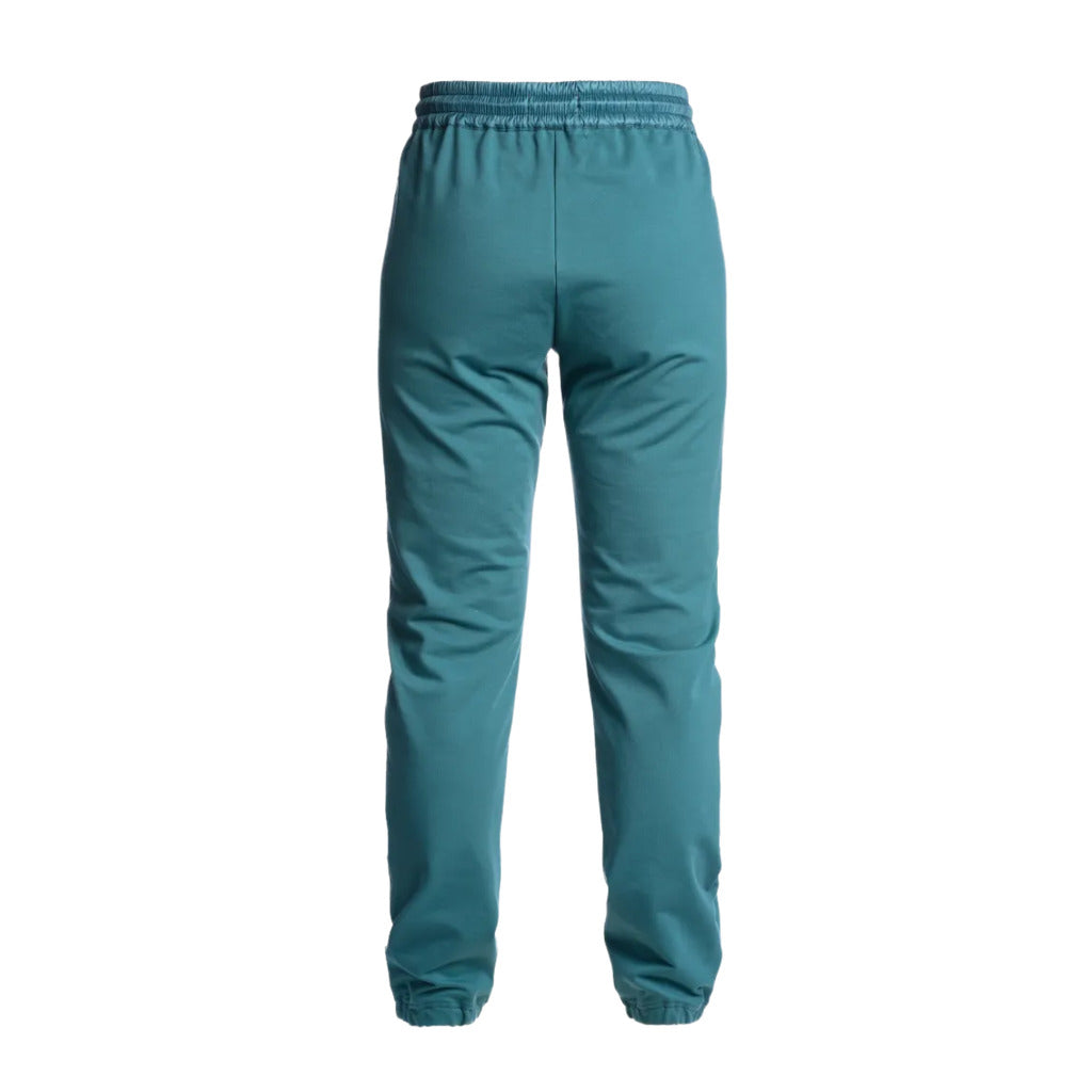 Parajumpers – Martina petrol blue trousers – back view, flat lay, elastic waistband and cuffs