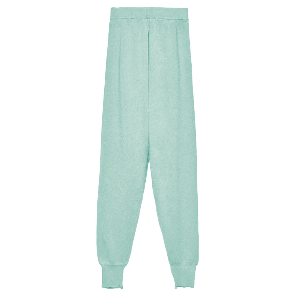 hinnominate - pantalone maglia menta green trousers, alternate view