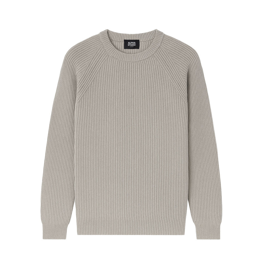 alpha studio - brioches crewneck sweater