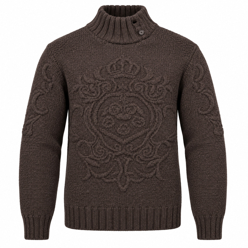 dolce & gabbana - maglione logo in rilievo