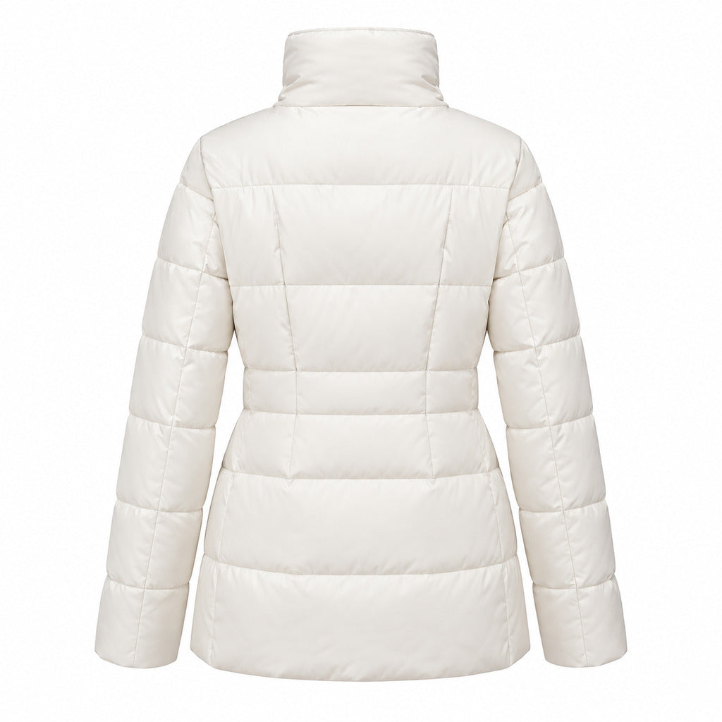 Moorer – Kilie Jacket – back view of white quilted jacket