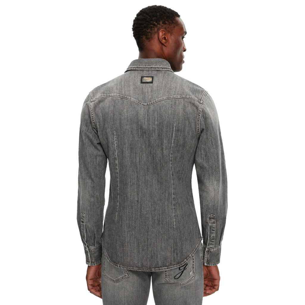 Dolce & Gabbana Grey Denim Shirt