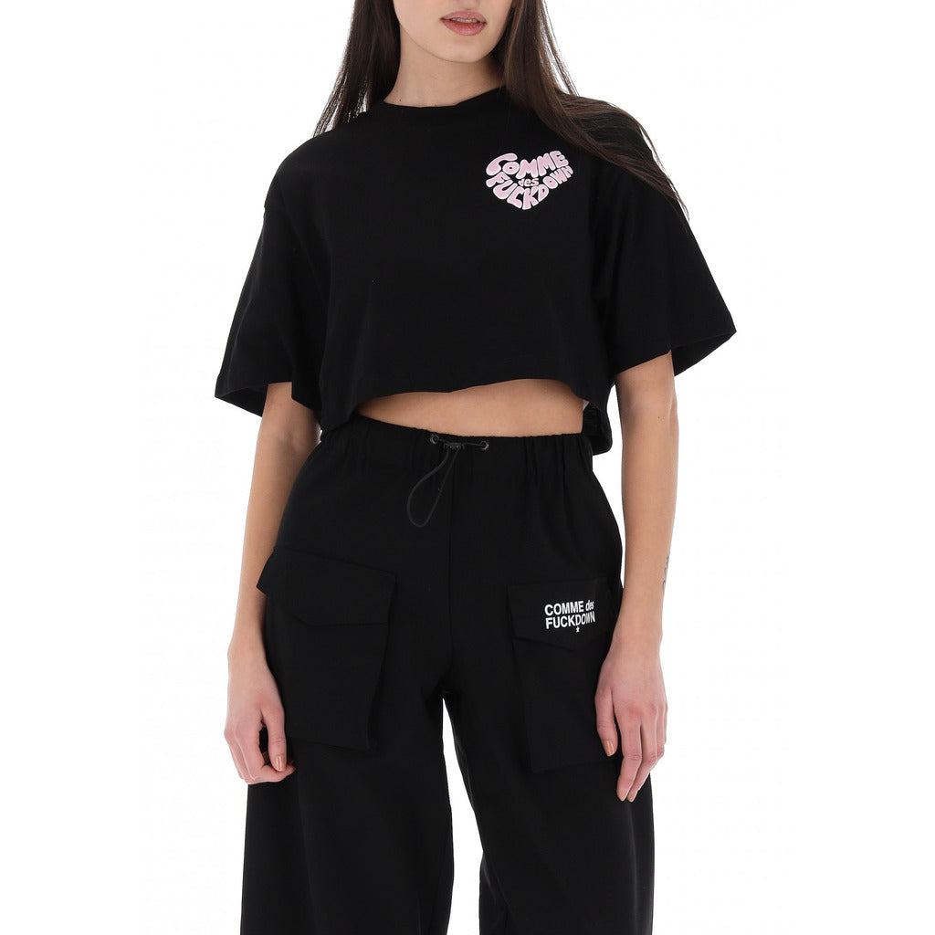 Comme Des Fuckdown Heart Print T-Shirt