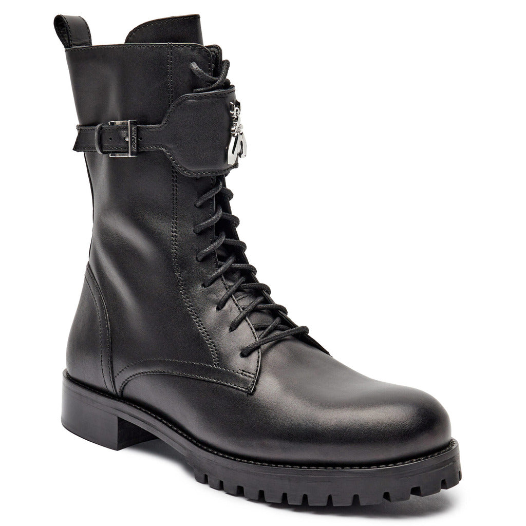 Patrizia Pepe Black Calfskin Ankle Boots