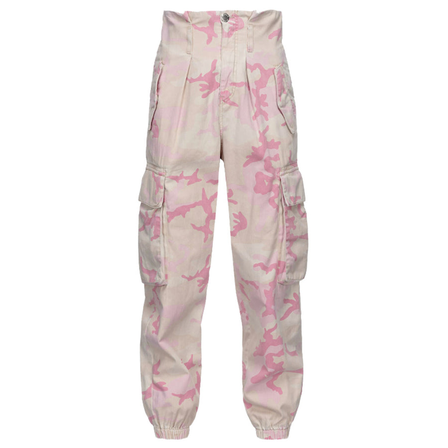 Pinko Pink Camouflage Cargo Pants