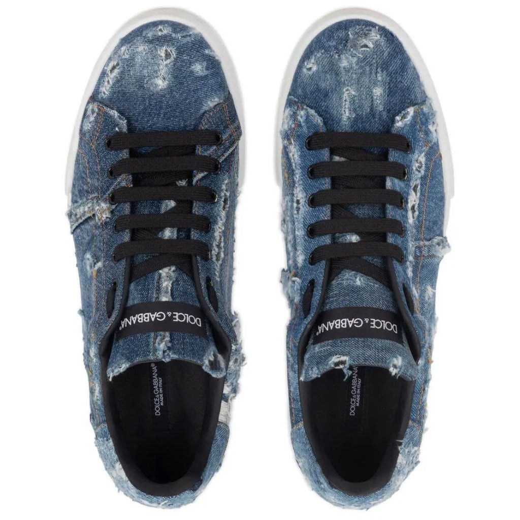 dolce & gabbana - sneakers patch denim