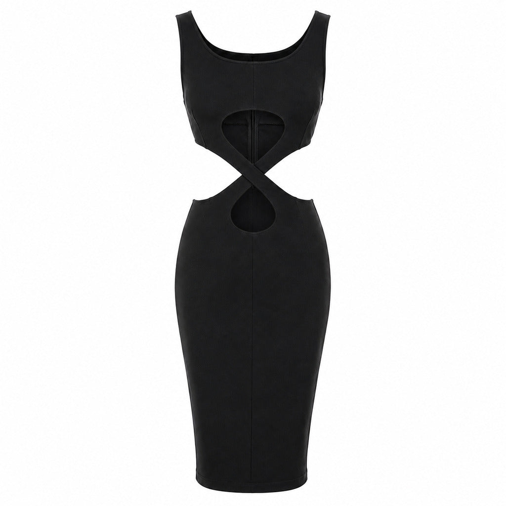 dolce & gabbana - abito intrecciato nero